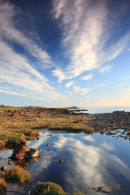 08-0326 Clouds Reflected in Rock Pool Isle of Skye Scotland